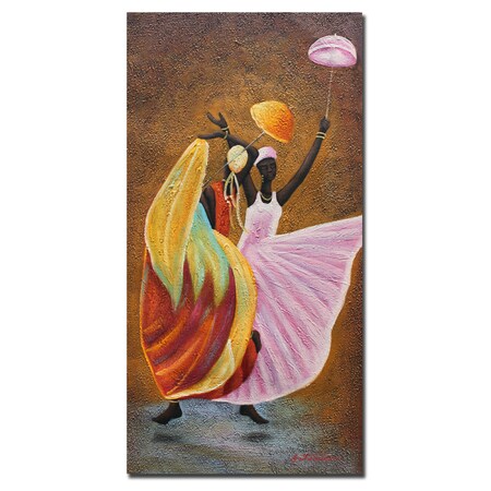 Trademark Fine Art Antonio 'Dance of Praise' Canvas Art, 24x47 MA096-C2447GG